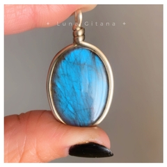 Dije Artesanal Labradorita Azul - Luna Gitana