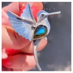 Dije Colibrí con Labradorita en internet