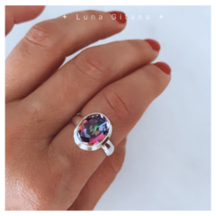 Anillo Cuarzo Místico Oval - comprar online