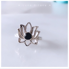 Anillo Flor de Loto de plata - Luna Gitana
