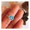 Anillo Paz (con piedras naturales)