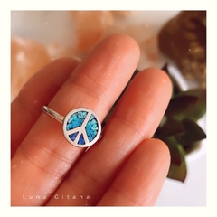 Anillo Paz (con piedras naturales)