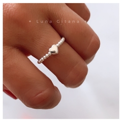 Anillo elástico Corazón