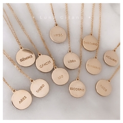 Collar Gold Zodiac - Luna Gitana