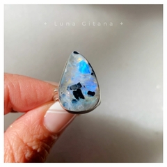 Anillo Piedra de la Luna Turmalinada - comprar online