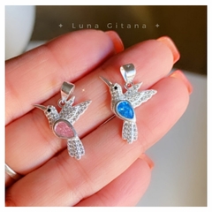 Dije Colibrí con gota cubic - tienda online