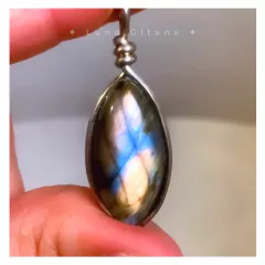 Dije Artesanal Labradorita Azul - tienda online
