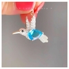 Dije Colibrí microcristales y cubic