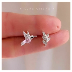 Aros Colibrí en Rama