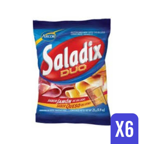 SALADIX BOLSA X 30G DUO JAM./QUE. (6 unidades)