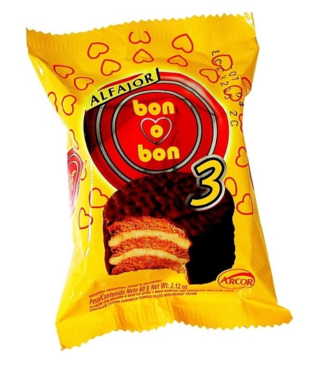 ALFAJOR BON O BON TRIPLE X2U