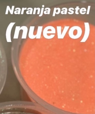 GLITTER NARANJA PASTEL