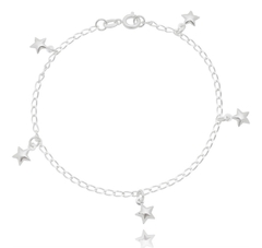 Pulseira Com Estrelinhas Em Prata 925