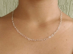 Choker em coração prata 925 na internet
