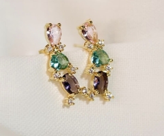 brinco ear cuff pedras
