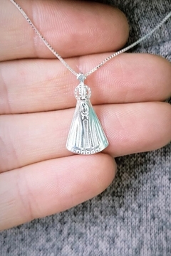 ￼Colar Prata 925 Legítima Nossa Senhora - comprar online
