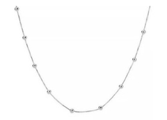 Choker de  bolinha prata 925