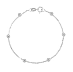 Pulseira de bolinha prata 925 legitima