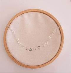 Choker em coração prata 925 - comprar online