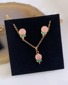 Conjunto de pirulito esmaltado