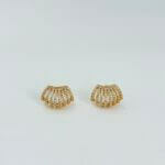 Earcuff Mini Cravejado Claudia – em banho ouro 18k