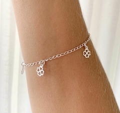 Pulseira de Trevo Prata 925 legitima - comprar online
