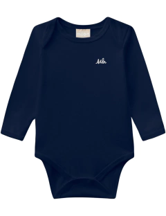  Body Menino 1/3 Azul Marinho Milon.