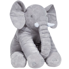 Almofada Elefante Gigante de Pelúcia Cinza (3+) Buba