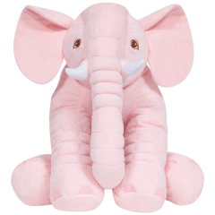 Almofada Elefante Gigante de Pelúcia Rosa (3+) Buba