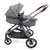 Conjunto Carrinho Travel System Anna 3 Trio Sparkling Grey + Bebê Conforto + Base Maxi-Cosi