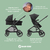 Conjunto Carrinho Travel System Anna 3 Trio Sparkling Grey + Bebê Conforto + Base Maxi-Cosi - Variedade para Gestante e Bebê | Qualidade | A Pílula Falhou