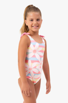 Maiô UV  Dry 4/8 Floral  Colorido  22/23 Dedeka