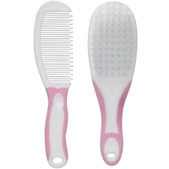 Escova e Pente Baby Rosa Buba