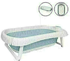 Banheira Dobrável Azul Buba