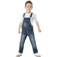 Jardineira Jeans Longa Menino 4 Mania Jeans