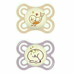 Chupeta Perfect Night 0-6 M Rosa Embalagem dupla MAM