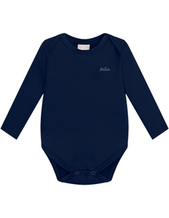 Body Cotton Menino P/GG Azul Marinho Milon