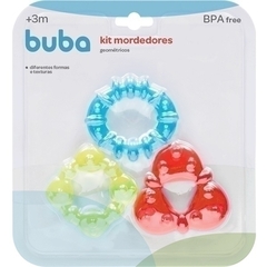 Kit Mordedores Geométricos com Água Colorido +3m Buba