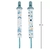 Kit 2 Prendedores De Chupeta Estrelas Azul Buba - Variedade para Gestante e Bebê | Qualidade | A Pílula Falhou