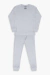 Pijama Melange Canelado 4/8 Cinza Mescla Unissex Dedeka - comprar online