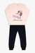 Pijama Modal 10/12 Com Estampa De Pug Bailarina Rosa Mauve Dedeka - comprar online