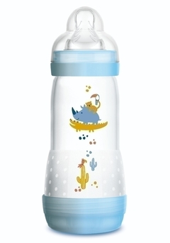 Mamadeira Anticólica Easy Start 320ml (+4m) Azul MAM