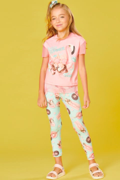 Blusa/ Legging Summer Rosa 2/6 Kukiê  