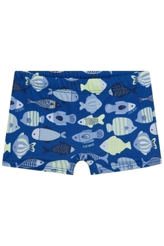 Sunga Azul Peixes 1/3 Luc Boo