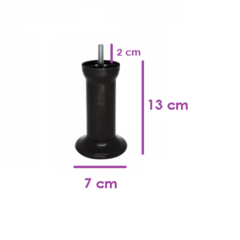 Imagem do Kit 12 Pés Para Cama Box Baú Varian Plástico Forte Resistente