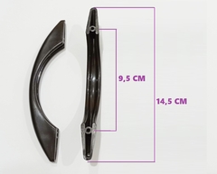 2 Pares Puxadores Pérola Para Armário Gaveta Cozinha Preto - comprar online