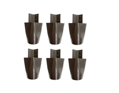 Kit com 6 Pés para Multiusos Guarda Roupas Modelo Mari 7 Cm na internet