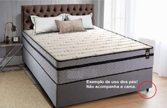 Kit com 6 Pés Para Cama Box Baú P70 Rosca 5/16 Preto - Zoe & Charis Acessórios Para Móveis