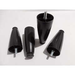 Kit 6 Pés Para Cama Box ou Baú Solteiro ou Queen/King Juvene Preto - comprar online