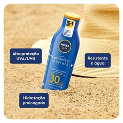 PROTETOR SOLAR NIVEA SUN PROTECT & HIDRATACAO FPS30 200ML - comprar online